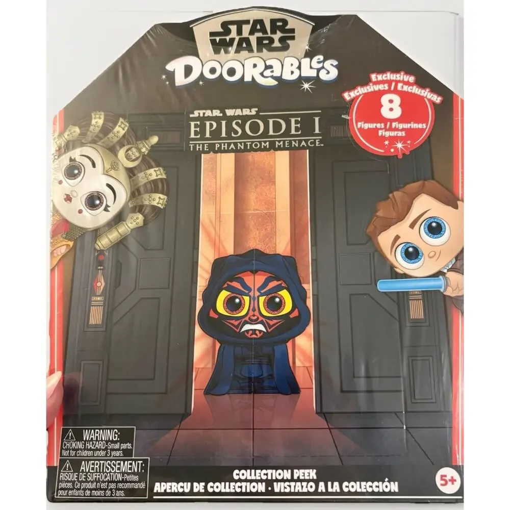 NEW DISNEY DOORABLES Star Wars Ep.1 Phantom Menace Collection MINI FIG x8 SEALED